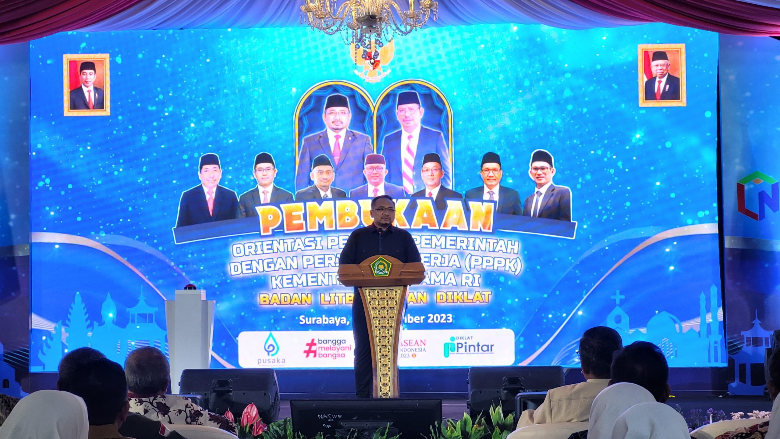 Badan Litbang dan Diklat Menyelenggarakan Acara Pembukaan Orientasi PPPK Kementerian Agama RI di BDK Surabaya